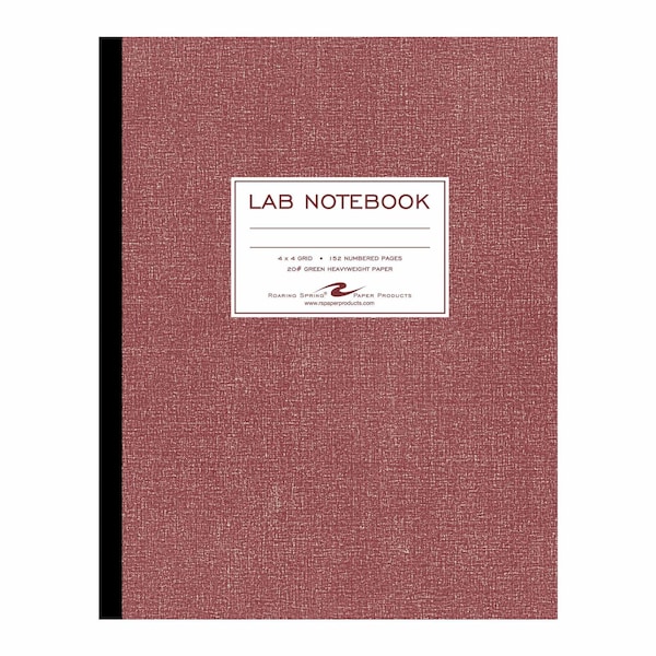 Roaring Spring Lab Notebook, 9-1/4 in. x 11-3/4 in., Red 77648 - main