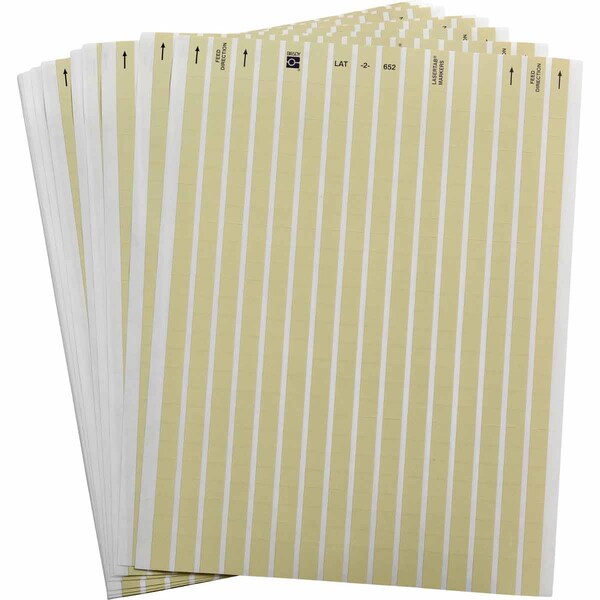 Brady LaserTab High Temp Polyimide Lbls 0.375 in H x 0.375 in W Amber 25/PK, 25PK LAT-2-652-10 - main