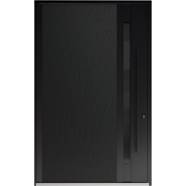 Vdomdoors Pivot Aluminum Door Axis 1163 Ardesia Nero Entry Door W60xH92 Left Inswing AXIS1163PEXD-BLK-W60xH92-LH-I - main