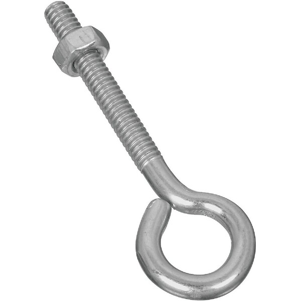 National Hardware 1/4''x3'' Zinc Eye Bolt with Hex Nut N221-119 - main