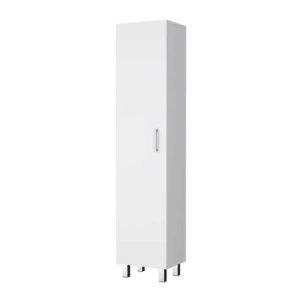 Homeroots 16" White Accent Cabinet With Four Shelves 518204 - main