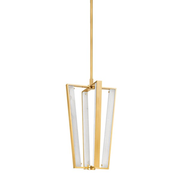 Hudson Valley Lighting Edgemere 4 Light Pendant 16 In. Aged Brass 4054-AGB - main