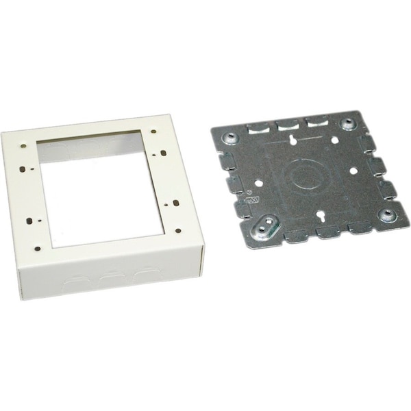 Wiremold Two Gang Box Fitting, Ivory, Steel V5747-2 - main