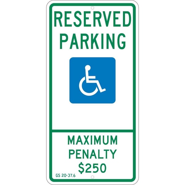 Nmc State Handicapped Reserved Parking Sign North Carolina, TMS329J TMS329J - main