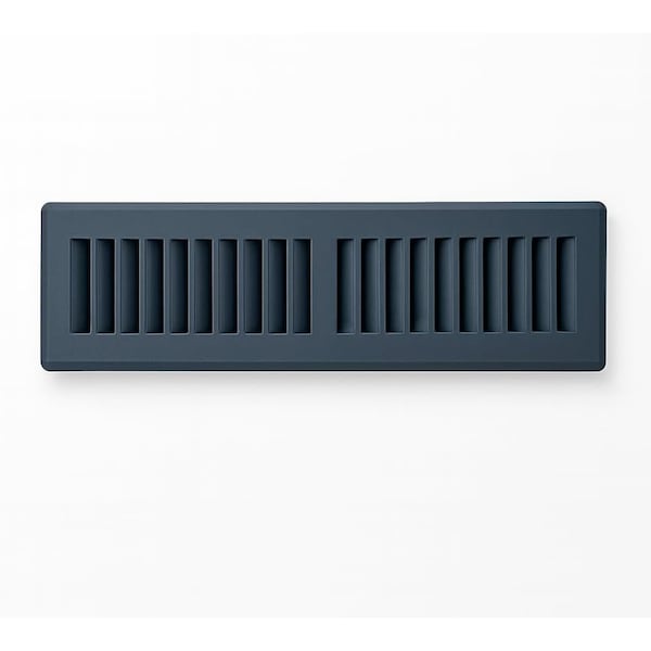 Sierra Grates 4 in. H X 14 in. W 2-Way 45 Degree Louvered, Steel, Granite Grey Toe Space Grille TSG414-GRY - main