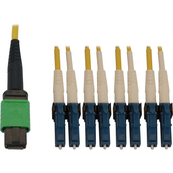 Eaton Tripp Lite Series 400G Singlemode 9/125 OS2 Switchable Fiber Optic Cable 12F MTP/MPO-APC to 4x N390X-05M-8L-AP - main