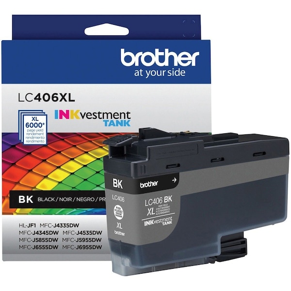 Brother High Yield Black Ink Cartridge LC406XLBKS - main
