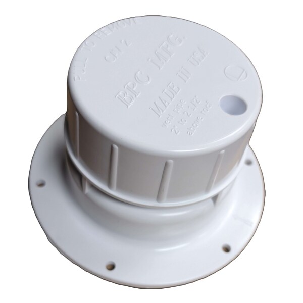 Lasalle Bristol PVC Plumbing Vent with Cap - White 74558 - main