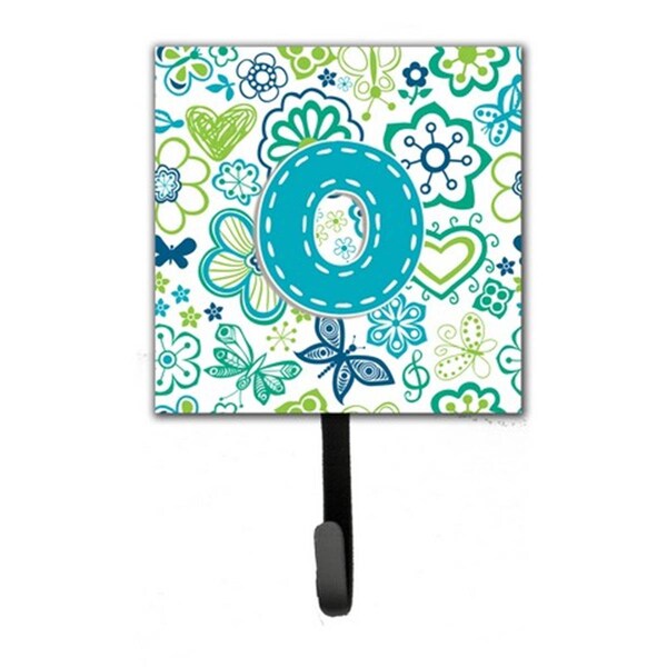 Carolines Treasures Letter O Flowers And Butterflies Teal Blue Leash and Key Holder CJ2006-OSH4 - main