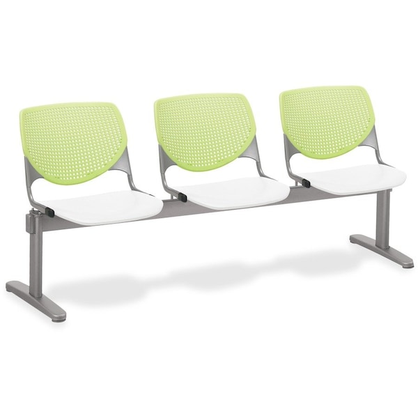 Kfi Kool Beam Seat Beam Seating, Tan Back, 71 in W 22" L 31" H, Polypropylene Seat 2300BEAM3-BP14-SP08 - main