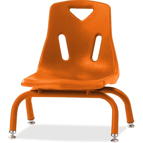 Jonti-Craft Berries Stacking Chair with Powder-Coated Legs, 8 in. Ht, Orange 8118JC1114 - main
