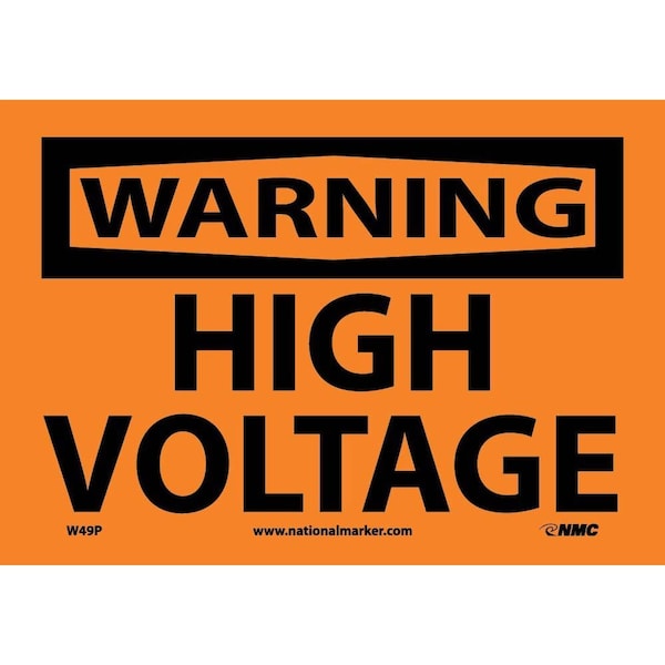 Nmc Warning High Voltage Sign W49P - main
