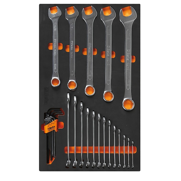 Beta Set of 27 Combination and Hex Key Wrenches in Soft Thermoformed Tray, SAE M31 - main