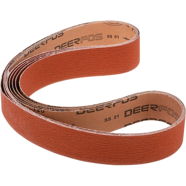 Grizzly 2" x 48" Ceramic Sanding Belt 120 grit, 5PK T31801 - main