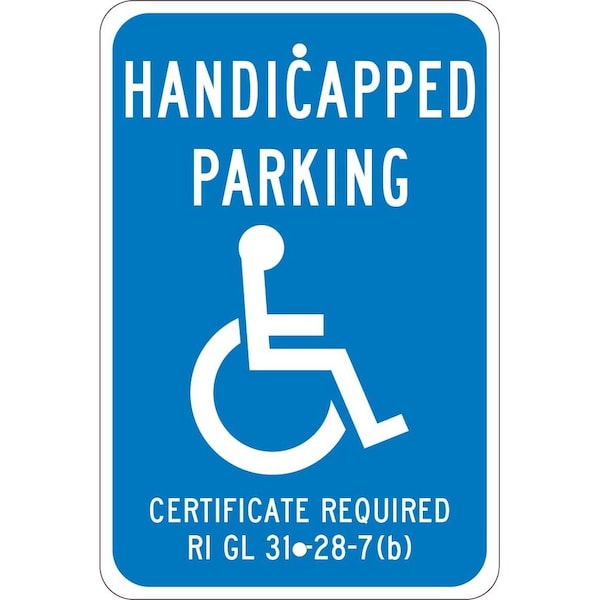 Nmc State Handicapped Parking Sign Rhode Island, TMS334J TMS334J - main