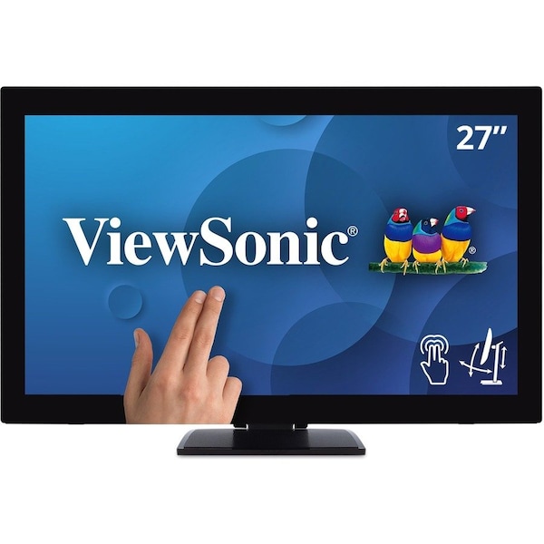 Viewsonic TOUCH 27" 10-point Touch Display (PCT) with Advanced Ergonomic Stand, 1920x1080 Resolution. TD2760 - main