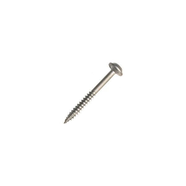 Kreg Pocket-Hole Screw, No 7 Thread, 1-1/2 in L, Fine Thread, Maxi-Loc Head, Square Drive, Steel, Zinc SML-F150-100 - main