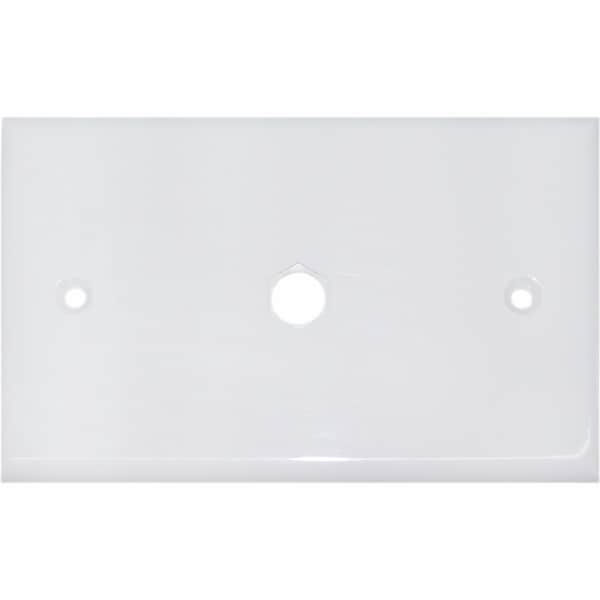 Cable Wholesale 1 hole Wall Plate for F-Pin Connector, White ASF-20254WH - main
