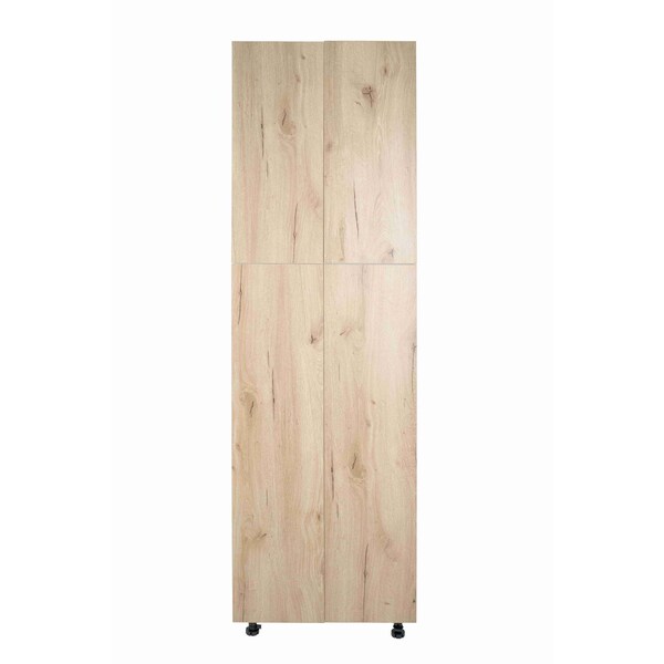 Cambridge Radiance 30 in. W x 24 in. D x 90 in. H Ready to Assemble Slab Pantry Kitchen Cabinet in Light Oak SA-TP3090-LO-KIT - main