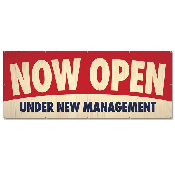 Signmission Now Open, 48 Inch, Banner B-120-30404 - main