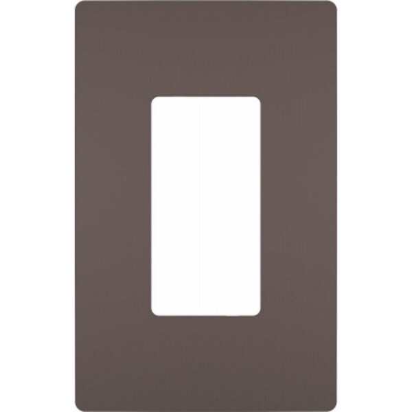 Legrand radiant Wallplate, 4.94 in L, 3.15 in W, 1 -Gang, Polycarbonate, Dark Bronze RWP26DBCC6 - main