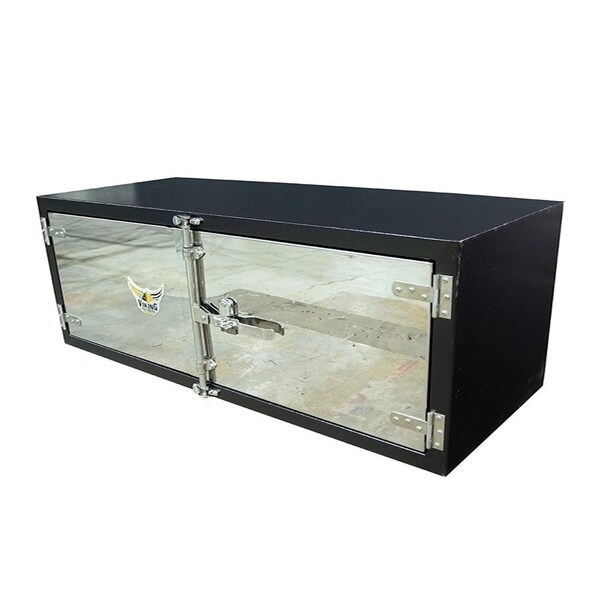 Mytee Products 24in x 24in x 60in Steel Trailer Underbody Tool Box w/ Mirror Finish Double Doors TBSS242460-PL - main