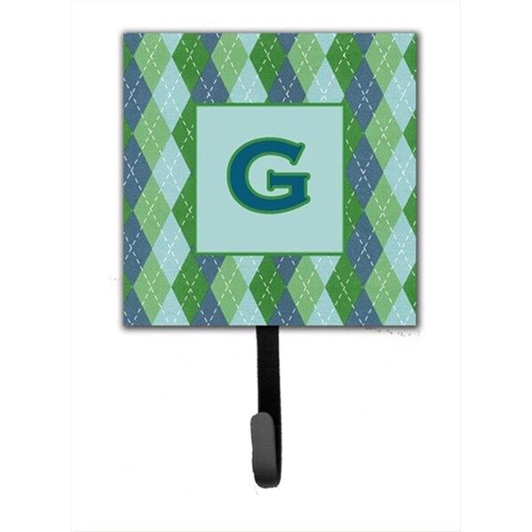 Carolines Treasures Letter G Initial Monogram - Blue Argoyle Leash Holder Or Key Hook CJ1020-GSH4 - main