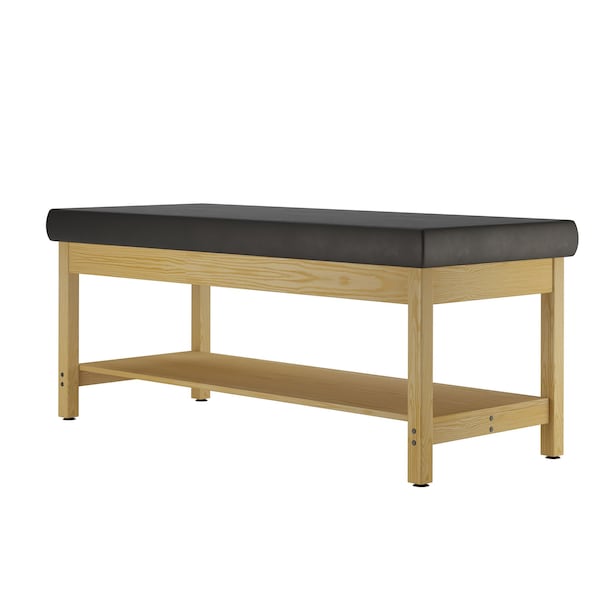 Diversified Spaces Medical Treatment Bench Black/Oak, 72x30 FAB36KSF - main