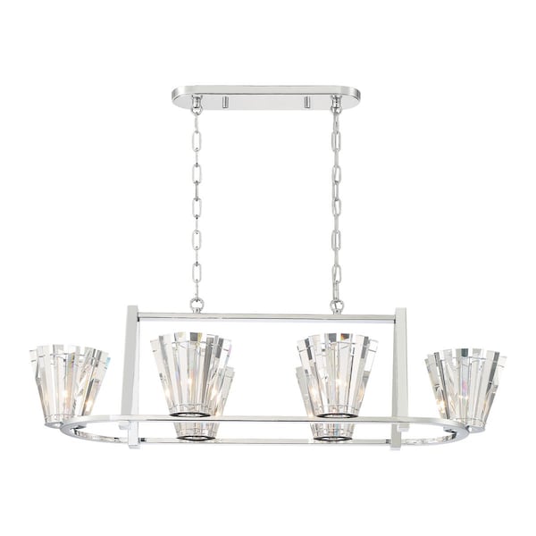 Eurofase Ricca 6Lt Oval Chandelier 38867-019 - main