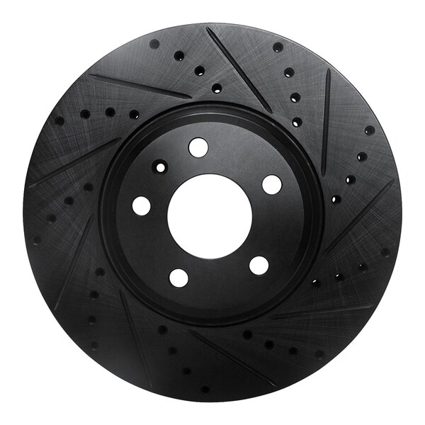 Dynamic Friction Co DFC Brake Rotor - Drilled and Slotted - Black 633-73057R - main