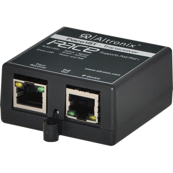 Altronix PoE Transceiver, 2-17/64" W, 1 Cam. Input PACE1ST - main