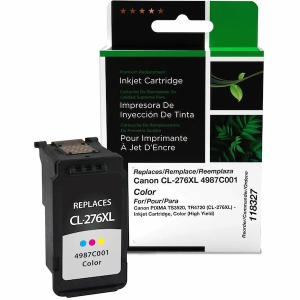 Cig Clover Imaging Remanufactured High Yield Color Ink Cartridge for Canon CL-276XL 4987C001 118327 - main