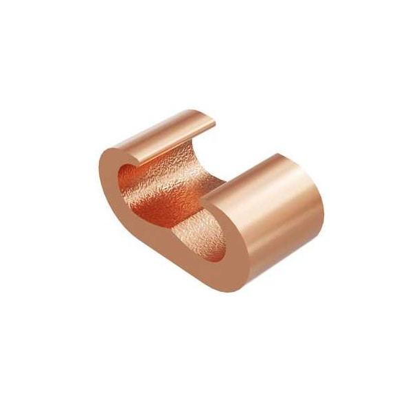 Burndy Compression Grounding C-TAP Connector, #1-2/0 AWG Str, 3/8 in Rod Run, #1-2/0 AWG Str Tap YGHC26C26 - main