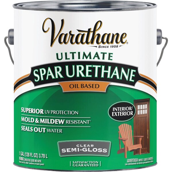 Varathane Semi-Gloss Clear Exterior Low VOC Spar Urethane 1 Gal. 242185 - main