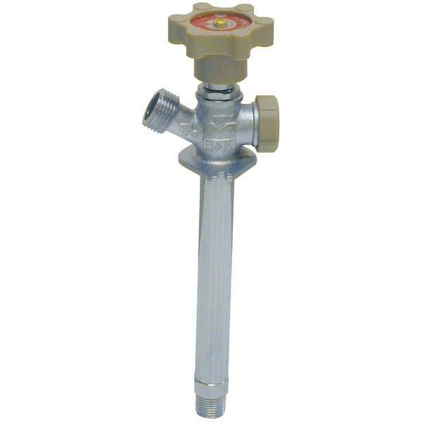 Proline Series ProLine Chrome Plated Brass 1/2'' MIP x 3/4'' MHT 6'' Frost Free Sillcock 104-823HC - main