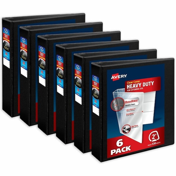 Avery Binder, Heavy-Duty View 3 Ring, PK6 79279 - main