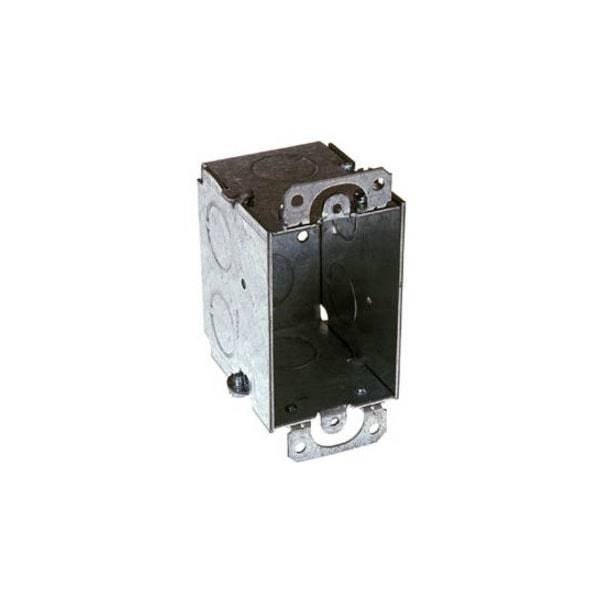 Raco Electrical Box, 12.5 cu in, Switch Box Type, 1 Gang, Galvanized Zinc, Rectangular Shape 500 - main