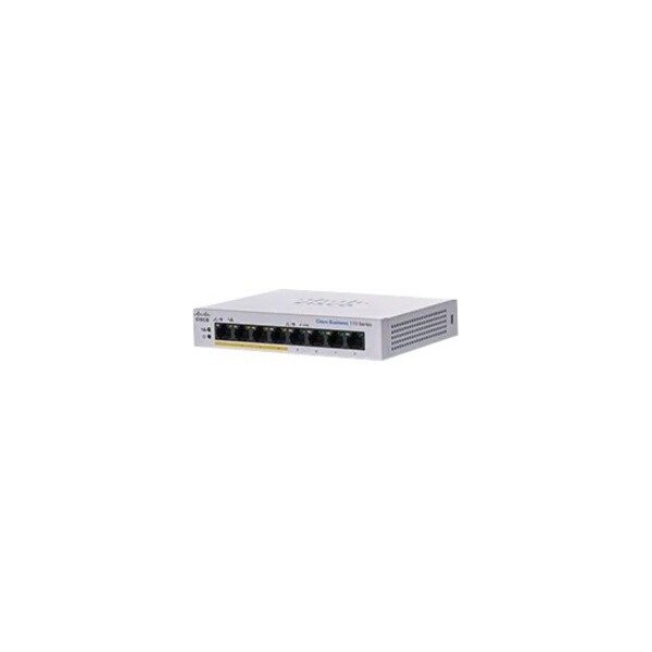 Cisco CBS110 Unmanaged 8-port GE, Partial PoE, Desktop, Ext PS CBS1108PPDNA - main