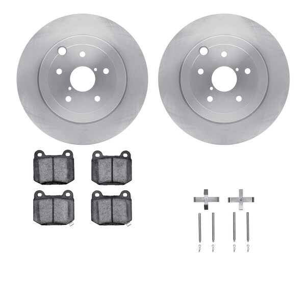 Dynamic Friction Co DFC Brake Rotor with 5000 Brake Pads and Hardware Kit 6512-13156 - main