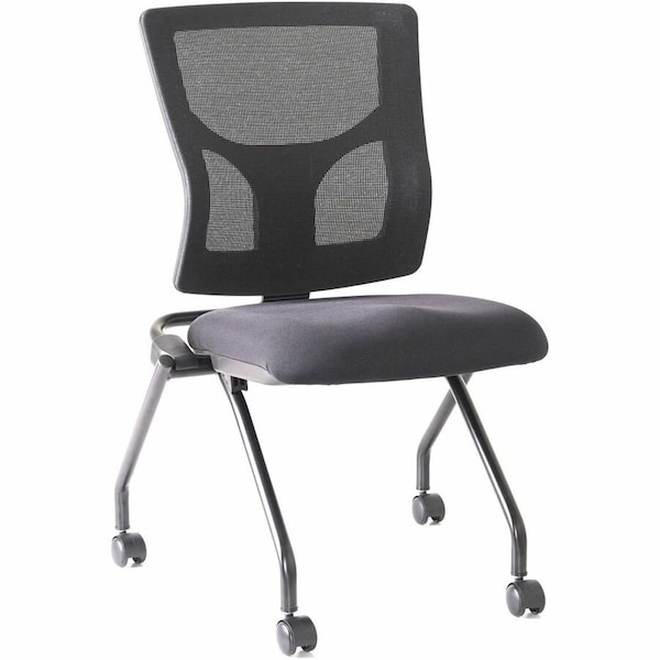 Lorell Conjure Mesh Training Chairs, Black, 2 ct LLR62020 - main