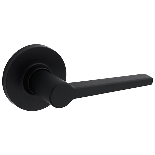 Safelock UL Daylon Lever with Round Rose Passage Lock with RCAL Latch and RCS Strike Matte Black Finish SL1002DALRDT-514 - main