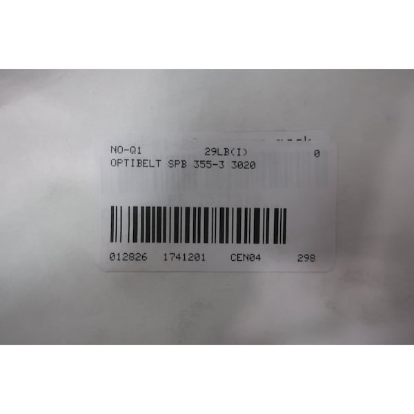 Optibelt 3 GROOVE V-BELT SHEAVE SPB 355-3 3020 - main