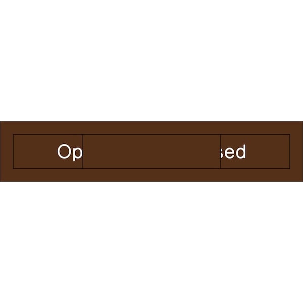 Nmc Open Closed Engraved Office Occupancy Sign, EN305BN EN305BN - main