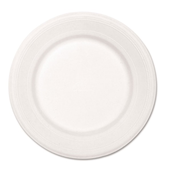 Chinet Dinnerware Plate, Dspbl, 10-1/2", Wh, PK500 HUH21217 - main