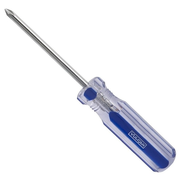 Vulcan Screwdriver, No 1 Drive, Phillips Drive, 6 in OAL, 3 in L Shank, Plastic Handle TB-SD07 - main