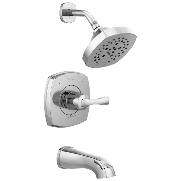 Delta Stryke 14 Series Tub and Shower, 4.19 in, Lumicoat Chrome T14476-PR - main