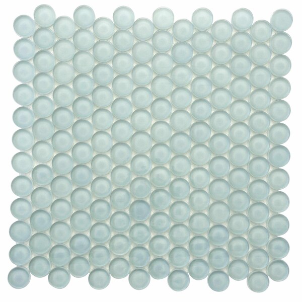 Apollo Tile Blizzard Blue 12 in x 12 in Glass Glossy Floor and Wall Mosaic Tile 5 sqft/case, 5PK APLPN88047A - main