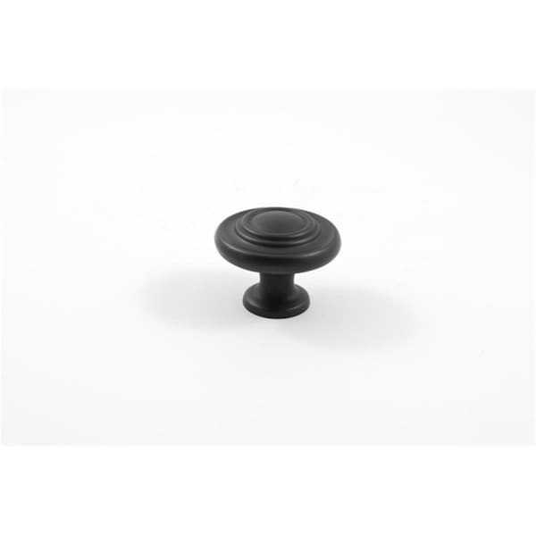 Residential Essentials Mushroom Cabinet Knob- Black 10203BK - main
