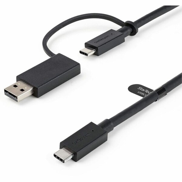 Startech.Com 3FT 1M USB-C CABLE WITH USB-A ADAPTER DONGLE - HYBRID 2-IN-1 USB C CABLE W/USB-A - USB-C TO C USBCCADP - main