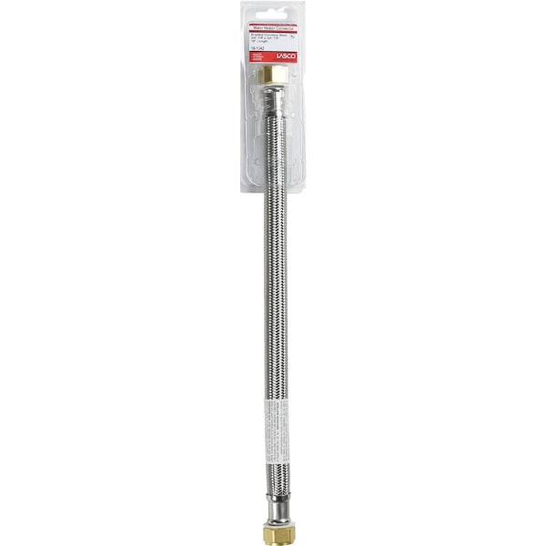 Westlake Pipe & Fittings 3/4'' FIPx3/4'' FIPx18'' L Water Heater Connector 10-1342 - main